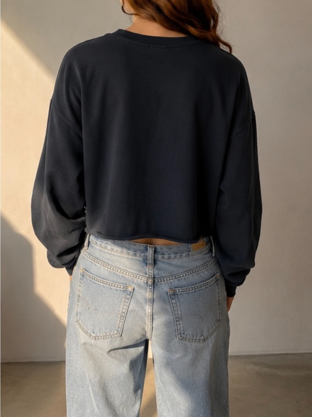 Brandy Melville Navy Sweatshirt - Picture 3 of 4
